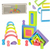 IKO Dúhové montessori vzdelávacie drevené bloky