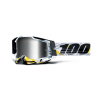 RACECRAFT 100% brýle Korb, stříbrné plexi M150-821