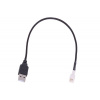 Phobya Adapter USB (5V) to 3Pin (5V) 30cm - Black 4049469146405