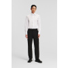 NOHAVICE KARL LAGERFELD CASUAL WOOL BLEND PANTS BLACK