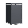 Kovový box na popolnice Konsta 1x240l 68x80x116cm antracit
