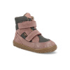 Barefoot zimné topánky Froddo - UP Winter Tex Grey/pink ružové