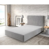 Boxspring posteľ Dream-Well 120x200 cm z mikrovlákna sivá