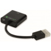 AV adaptér Techly HDMI - D-Sub (VGA) + Jack 3,5 mm čierny (306301)