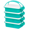 Obedár MagicHome CS336, 4 dielny, 4x 1000 ml, PP/PE, 24,3x14,6x29,5 cm
