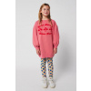 Dievčenské bavlnené šaty Bobo Choses Have Fun ružová farba, mini, oversize, 225AC087 123/134