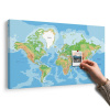 Obraz na korku klasická mapa sveta