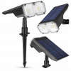 Solárna lampa Masterled, čierna, 26 cm, 1 ks. (Záhradný reflektor DUO, špíz LED SOLAR DRIVE-IN)
