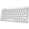 Klávesnica Trust LYRA Compact Wireless Keyboard - US, biela (25097)