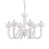 Interierové rustikálne svietidlo IDEAL LUX Bon Bon SP6Bianco 093994