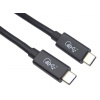 PremiumCord USB4™ 40Gbps 8K@60Hz kabel Thunderbolt 4 certifikovaný USB-IF 1m
