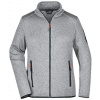 James&Nicholson Dámska fleecová mikina JN761 Light Grey Melange L