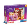 Obrázkové kocky - Disney Princess, 12 kociek