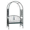 ZÁHRADNÁ PERGOLA S LAVICOU 122 x 58 x 203 CM *0749