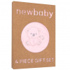 Dojčenská súprava do pôrodnice New Baby Sweet Bear biela Farba: Ružová, Veľkosť: 50