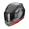 Moto prilba SCORPION EXO-TECH EVO GENRE šedo/čierno/červená - Veľkosť 2XL