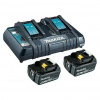 Makita Súprava akumulátora a nabíjačky BL1850B + DC18RD, 18 V, 5 Ah, 2 akumulátory, 199482-2