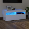 zahrada-XL TV skrinka s LED svetlami biela 90x35x40 cm 804382