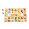 VIGA DREVENÉ KOCKY PUZZLE HRA SKLADAČKA TVAR