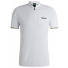 Tricouri polo bărbați BOSS Active Slim Fit - Biely (XL)