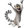 CUKROVÁ TLAČ jedlý obrázok na tortu Cukrová hmota Rozprávka Madagaskar Kráľ Julian 1