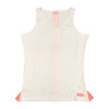 Lonsdale 2 Stripe V Neck Vest Ladies White/FluoPeach 12 (M)