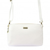MiaMore 01-046 biela dámska kožená kabelka 24,5 x 15,5 x 10 cm