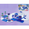Garáž+dráha Kid Cars 3D Policie plast 3,8m v krabici 59x40x15cm 12m+ Wader
