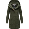 Marikoo MAIKOO Dámsky zimný kabát s kapucňou, zelená - XXL