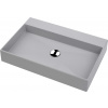 Deante Correo, granitové umývadlo na dosku 600x400x100 mm, šedá metalíza, CQR_SU6S