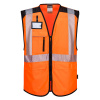 PORTWEST Portwest PW3 Hi-Vis Executive Vesta Oranžová-Čierna, XXL