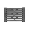 MFIRE Liatinový rošt s mostíkom, 180x250mm liatina