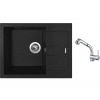 Set Sinks AMANDA 650 Granblack + batéria Sinks MIX 3 S Chróm