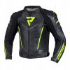 Kožená bunda Rebelhorn Fighter Black/Flo Yellow 46