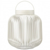 Blomus Prenosná stolová lampa LITO M 30,5 cm, LED, hodvábne sivá, oceľ