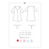 Elegantný župan 876 - PEI - Obsessive L/XL černá