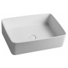 Sapho THIN oválne umývadlo 600x400x145mm, na dosku, matná biela SPH WN321