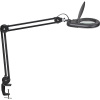 LED svietidlo s lupou MAULviso ,dĺžka ramena 410 mm, so stolovou svorkou MAUL