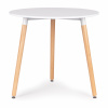 ModernHome Drevený okrúhly stôl - 80 cm