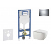 GEBERIT - Duofix Set předstěnové instalace, klozetu Gaia a sedátka softclose, tlačítko Sigma30, chrom/chrom mat SANI11CA1133B