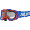 ALPINESTARS okuliare VISION 8 WORDMARK 2025, modrá/oranžová, dvojité antifog číre plexi