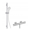 kielle Oudee Sprchový set s termostatickou batériou, tyčou, hadicou a sprchovou hlavicou, chróm 20602SNT20