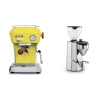 Ascaso Dream PID, Sun Yellow + Rocket Espresso SUPER FAUSTO, chrome