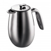 French press Kávovar Columbia nerezový matný dvojstěnný 0,35 l - Bodum (Kávovar stlačovací Columbia 0,35 l - Bodum)