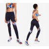 Legíny 7/8 desigual m (Desiguálne námornícke modré legíny Farebné vložky (m))