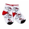 Baby Nellys Bavlnené ponožky Minnie Love - biele, veľ. 15-16 cm