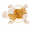Nattou hračka plyšová korytnačka Lapidou 4 aktivity 19 cm Caramel