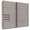 MID.YOU SKRIŇA S POS. DVER. – HOR.VED, béžová, sivobéžová, 225/208/64 cm - Online Only zostavy - 001787040033