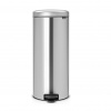 Pedálový odpadkový kôš NEWICON 30 l, matná oceľ, Brabantia