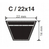 Klinový remeň C 22 x 4000 Li, 4058 Lw, Derby